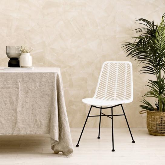 Kenay Home Silla Ratán Blanco