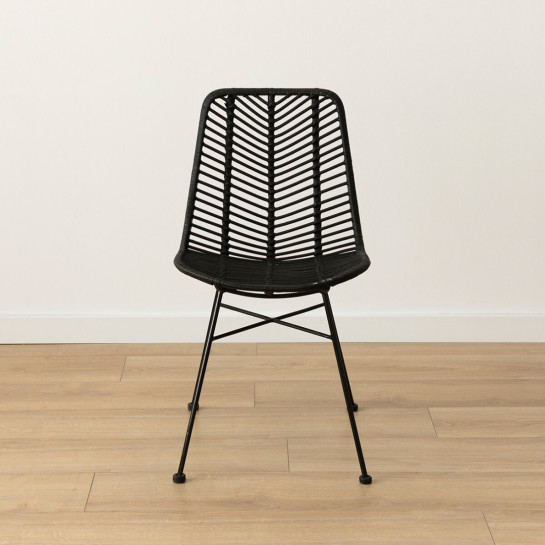 Kenay Home Silla Ratán Negro