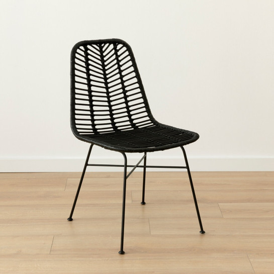 Kenay Home Silla Ratán Negro