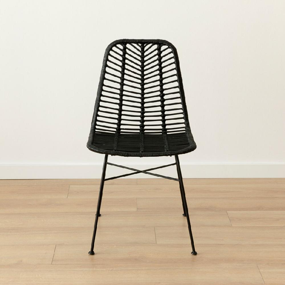 kenay home Silla ratán negro