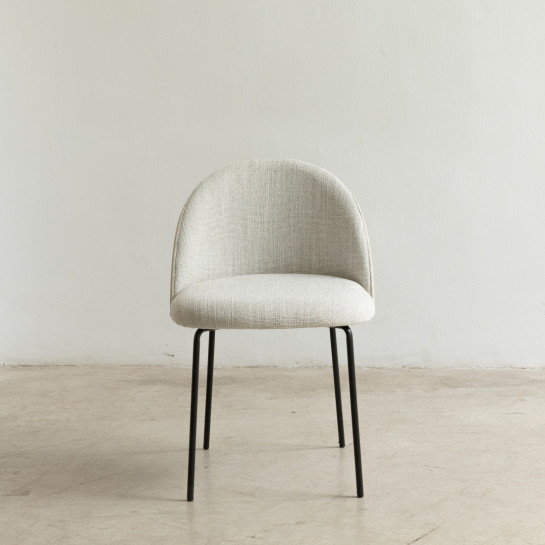 Kenay Home Silla Tapizada Gris Chapa De Roble