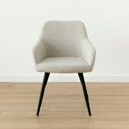 Kenay Home Silla Tapizada Gris Claro