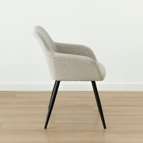 Kenay Home Silla Tapizada Gris Claro