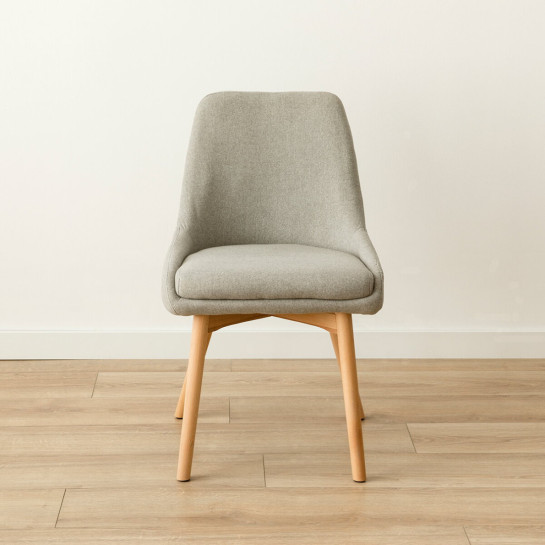 Kenay Home Silla Tapizada Gris Claro