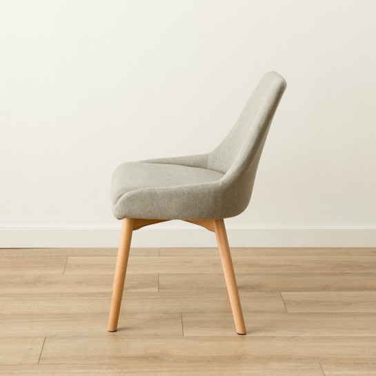 Kenay Home Silla Tapizada Gris Claro
