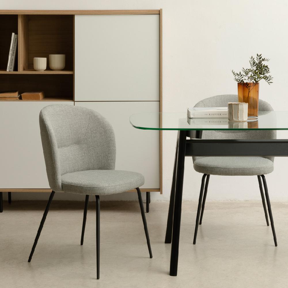 kenay home Silla tapizada gris