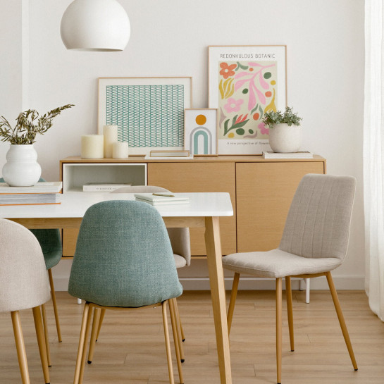 Kenay Home Silla Tapizada Menta