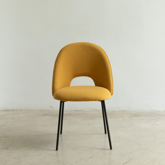 Kenay Home Silla Tapizada Mostaza