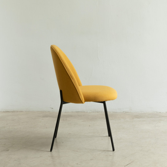 Kenay Home Silla Tapizada Mostaza