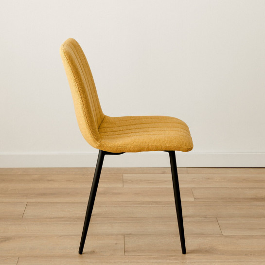 Kenay Home Silla Tapizada Mostaza