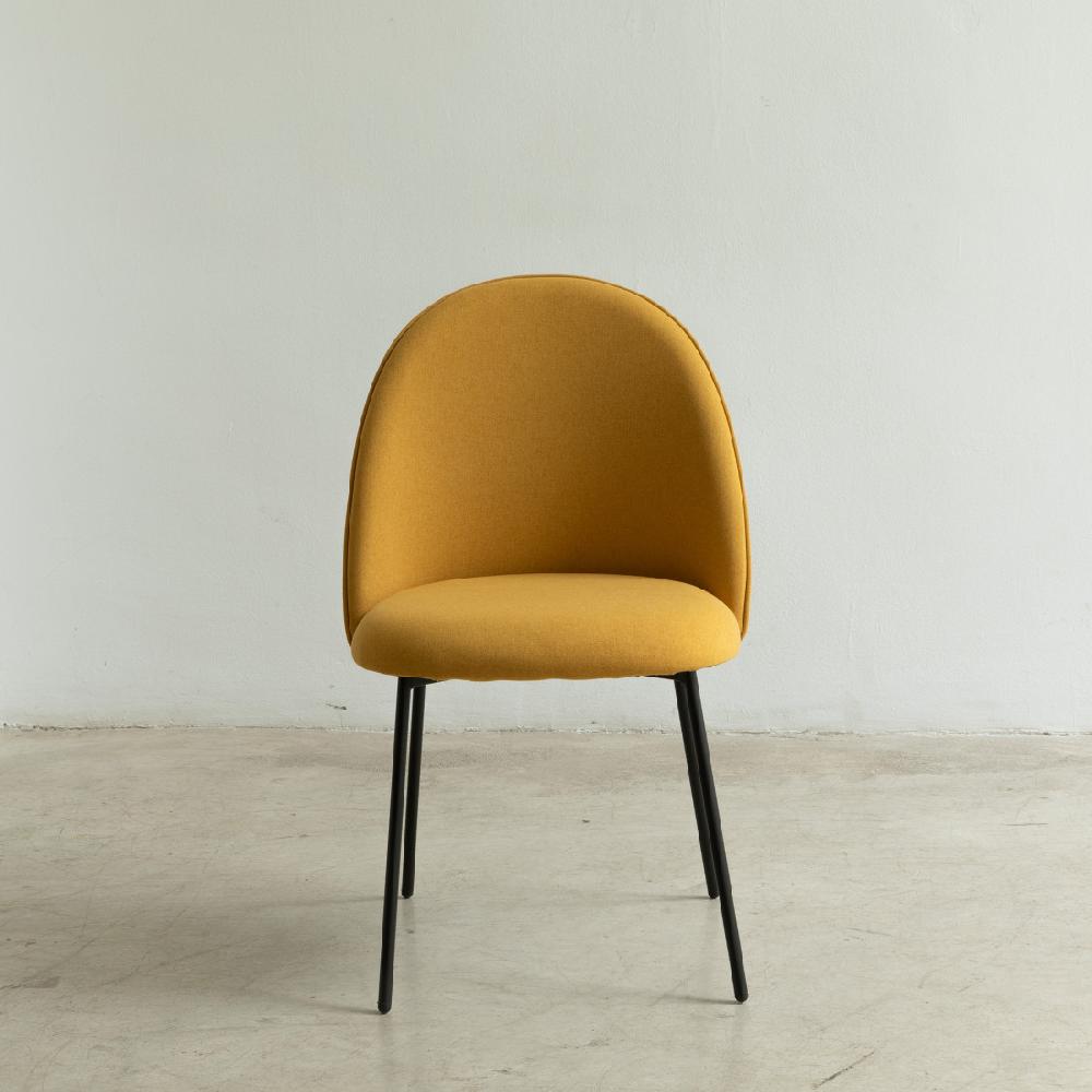 kenay home Silla tapizada mostaza