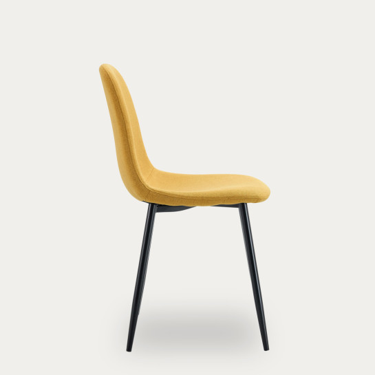 Kenay Home Silla Tapizada Mostaza