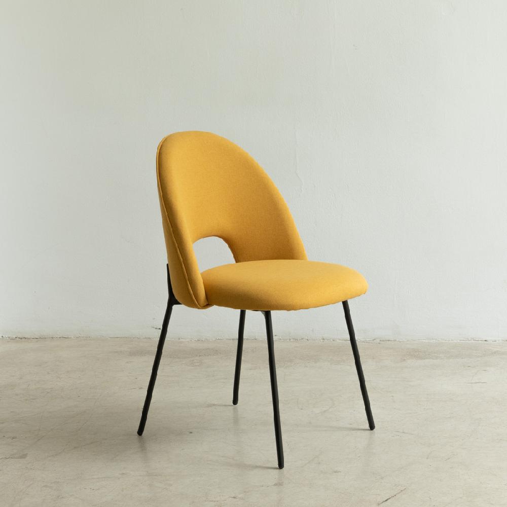 kenay home Silla tapizada mostaza