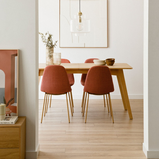 Kenay Home Silla Tapizada Terracota