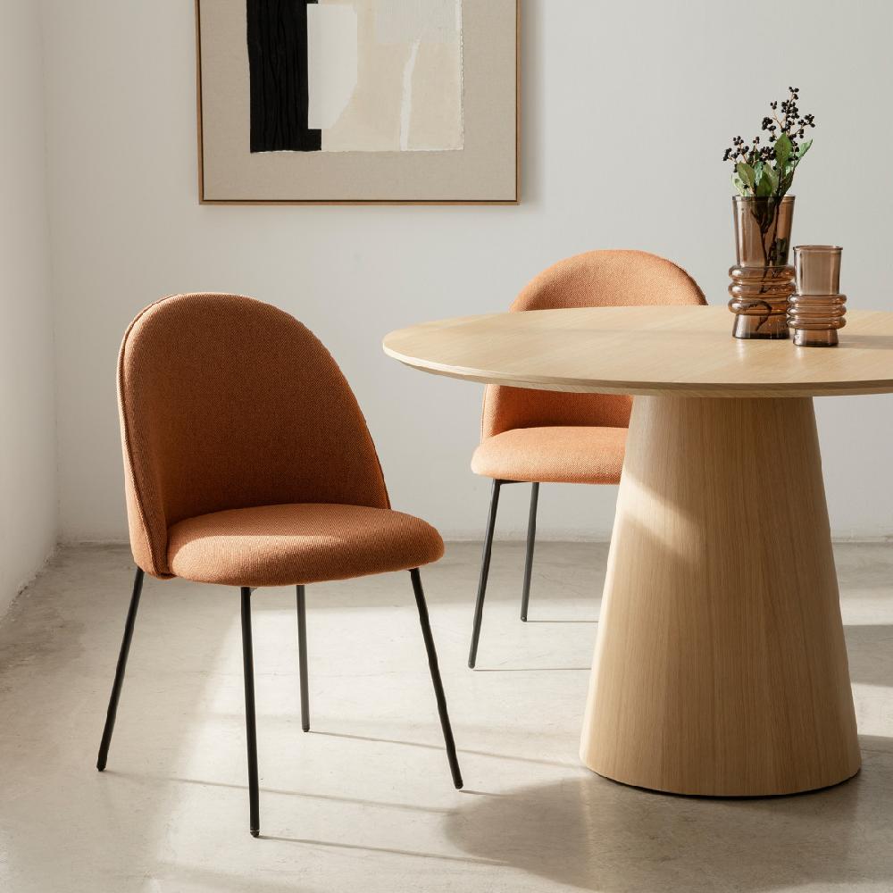 kenay home Silla tapizada terracota