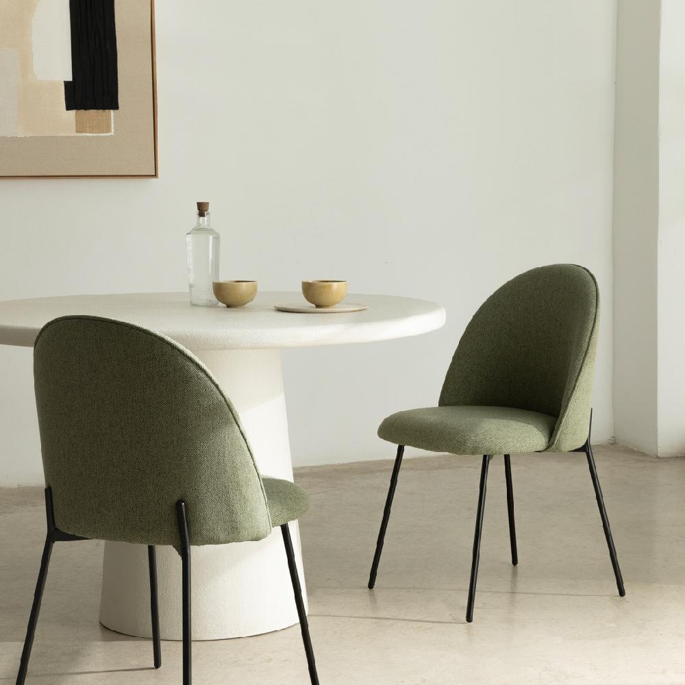 kenay home Silla tapizada verde