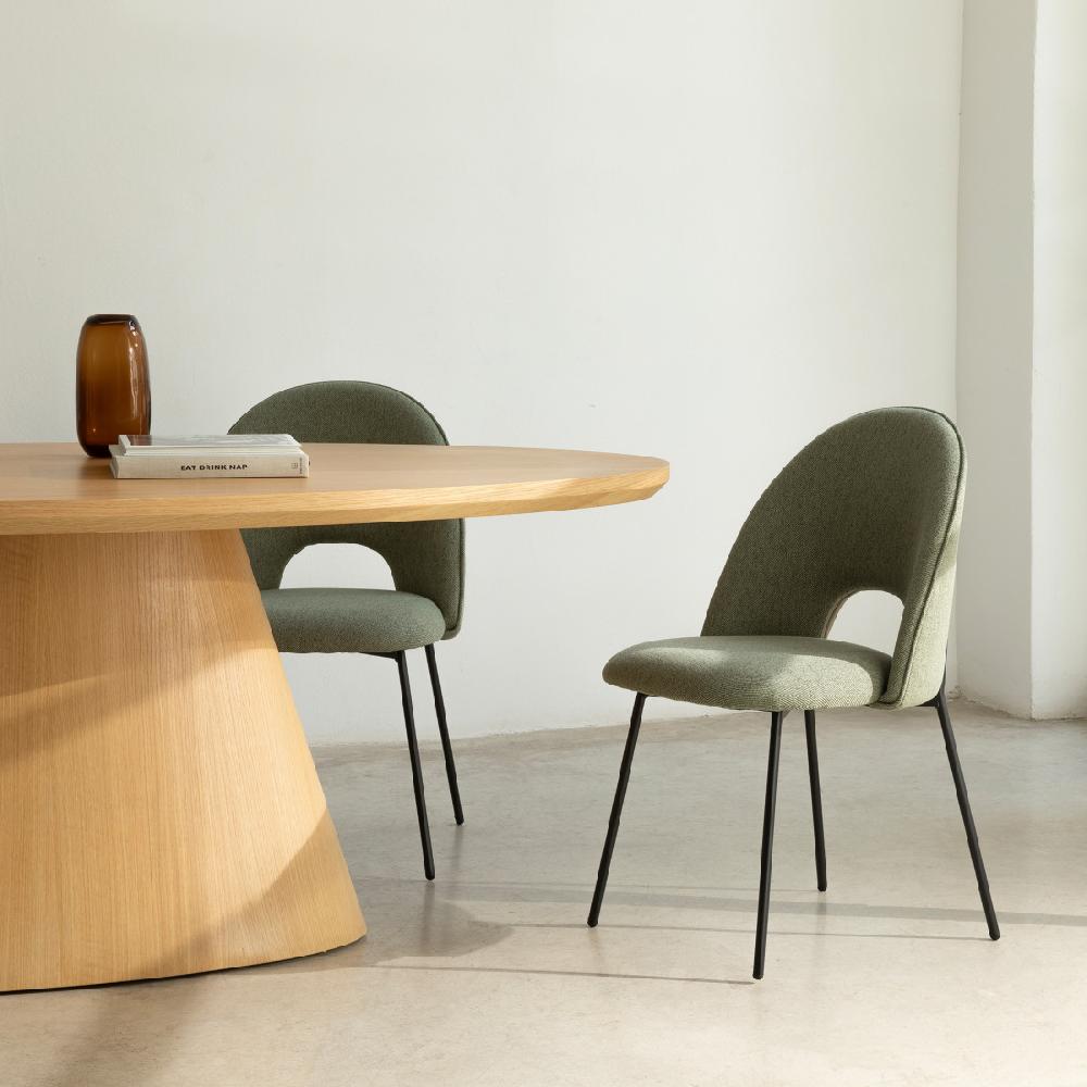 kenay home Silla tapizada verde