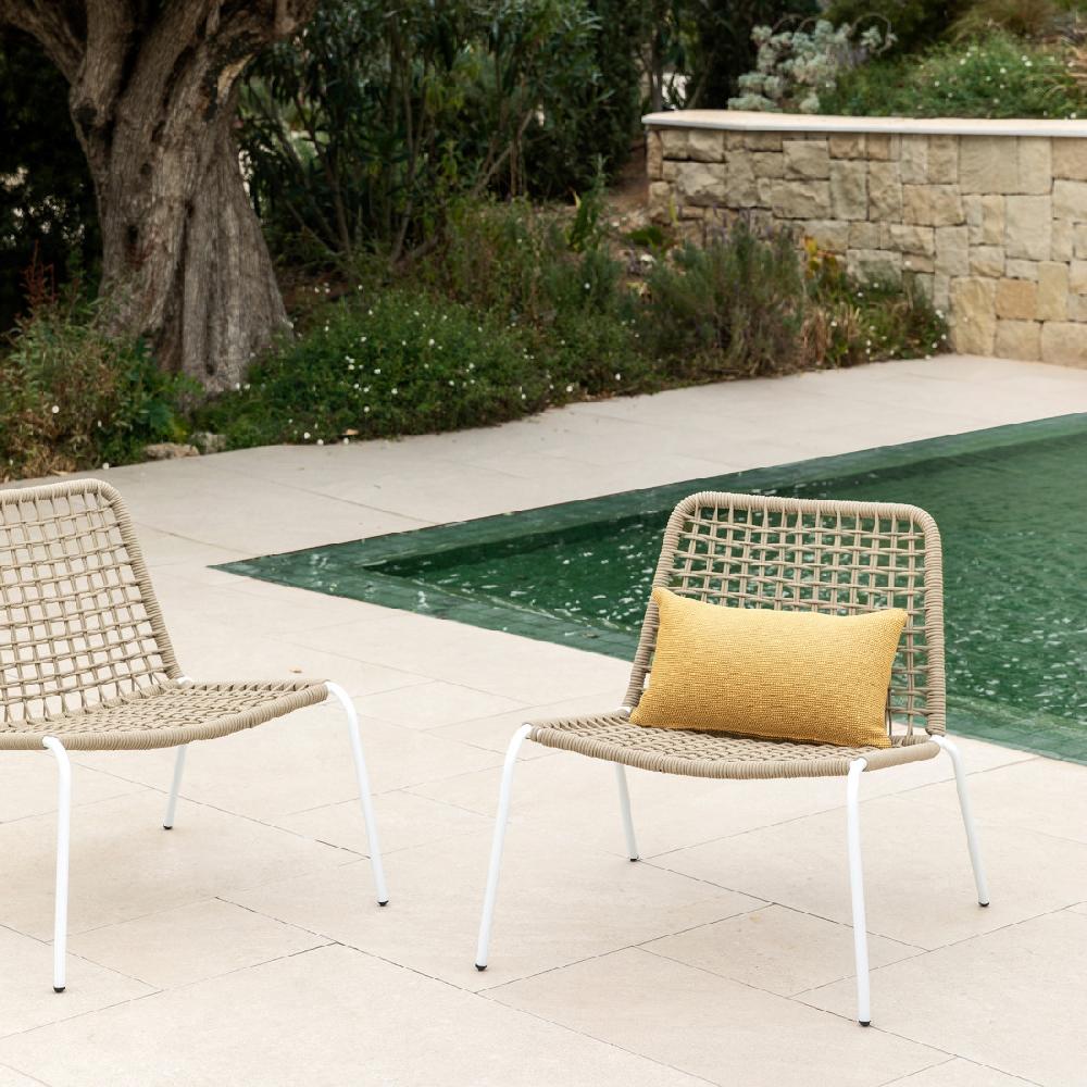 kenay home Sillón de jardín blanco