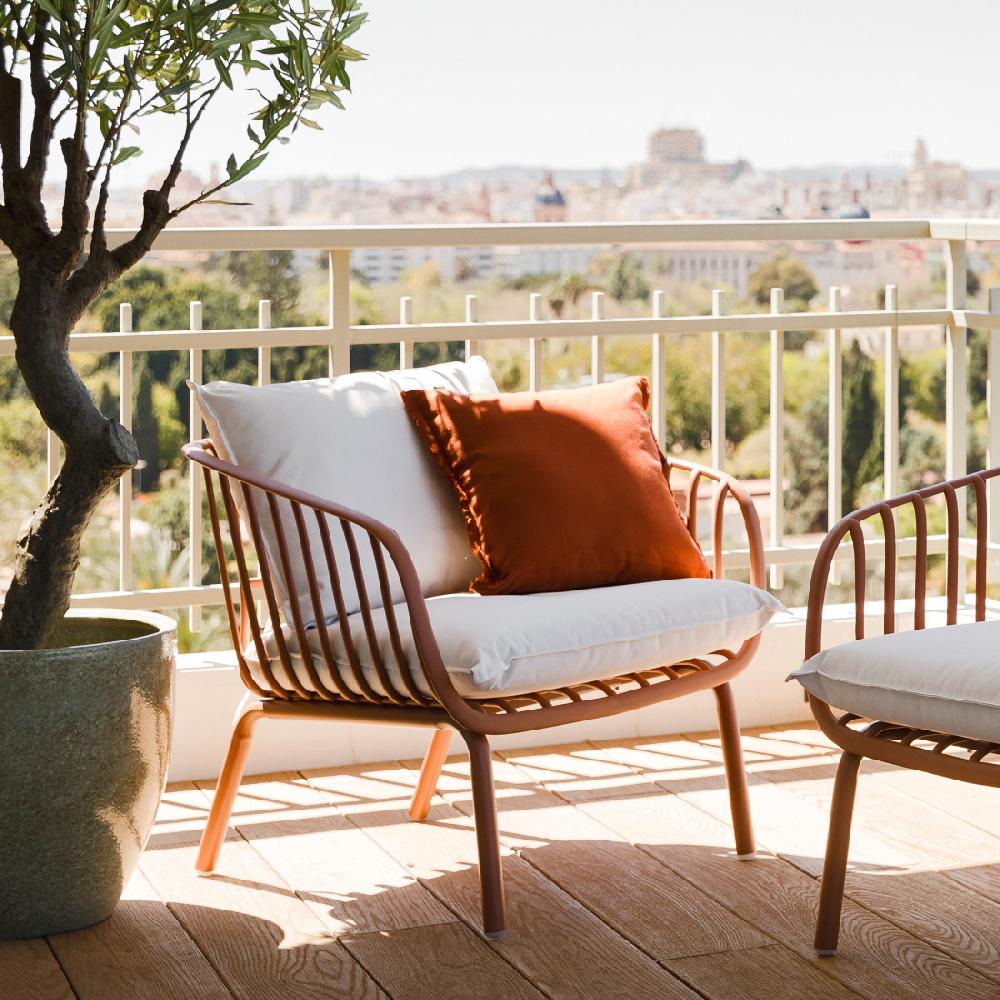 kenay home Sillón de jardín terracota