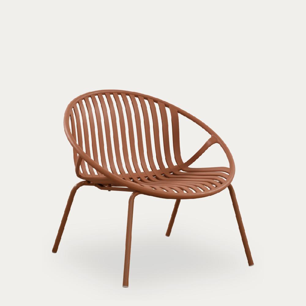 kenay home Sillón de jardín terracota