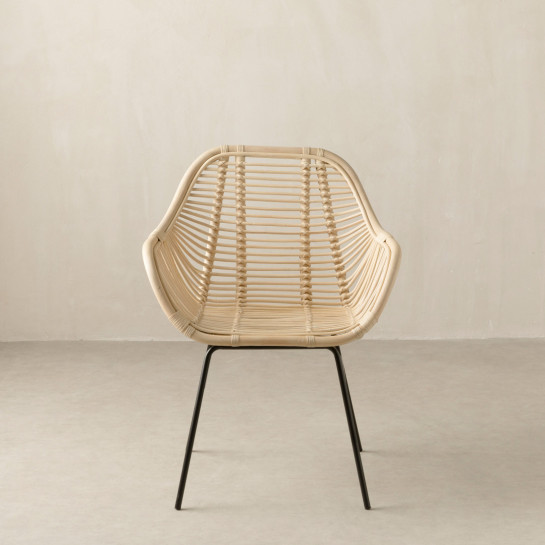 Kenay Home Sillón De Ratán Patas Negras