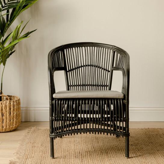 Kenay Home Sillón Ratán Negro