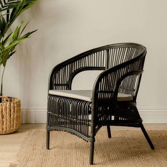 Kenay Home Sillón Ratán Negro