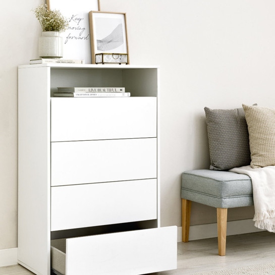 Kenay Home Sinfonier Blanco 4 Cajones