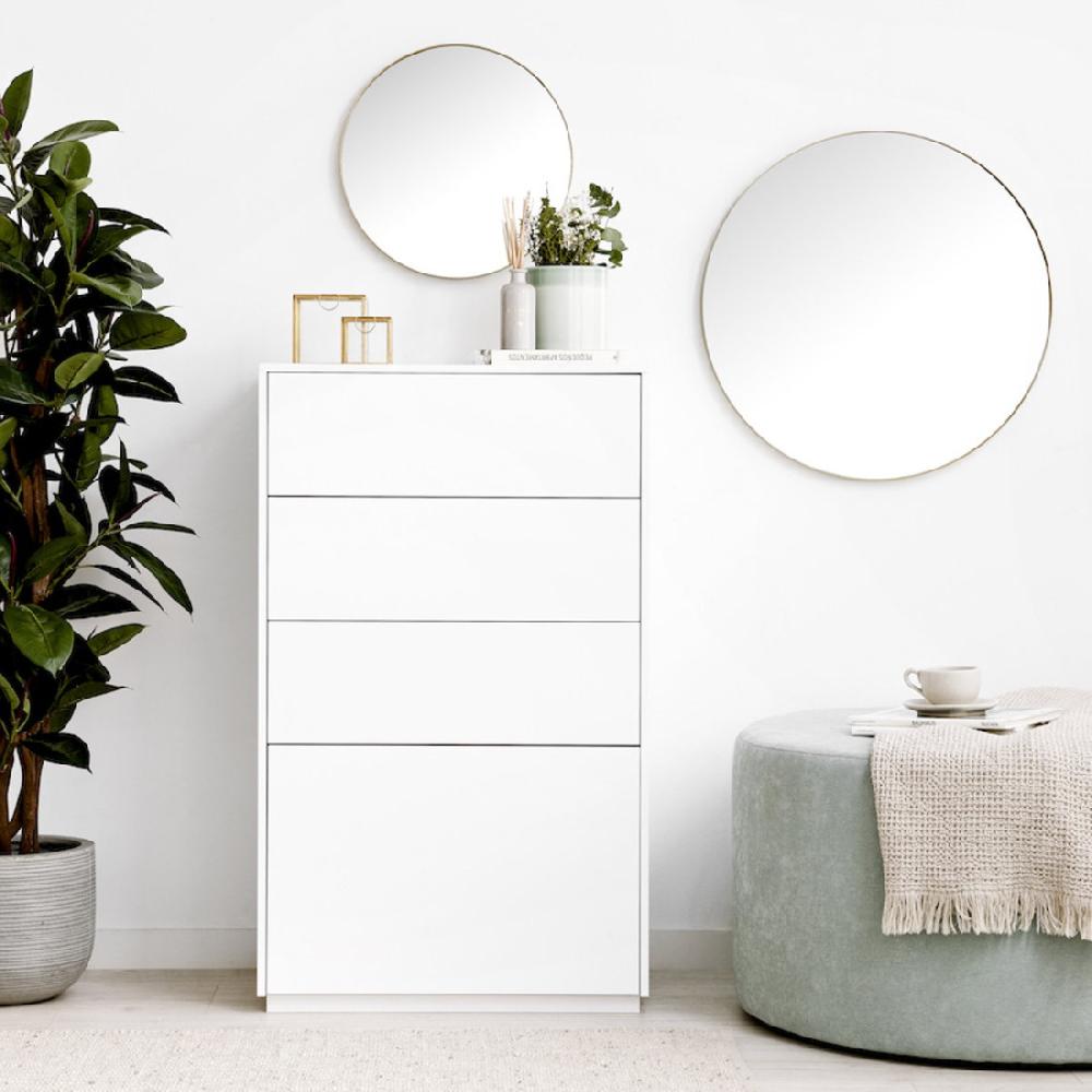 kenay home Sinfonier blanco 4 cajones