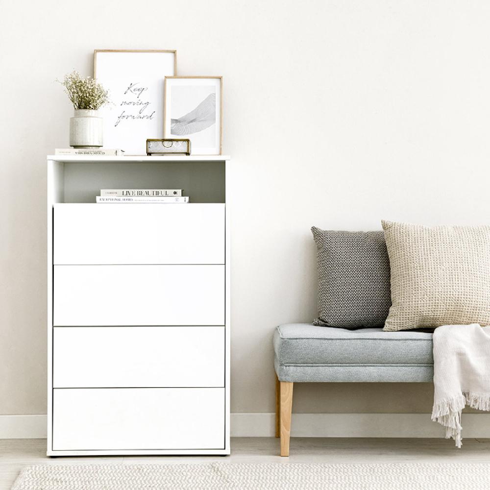 kenay home Sinfonier blanco 4 cajones