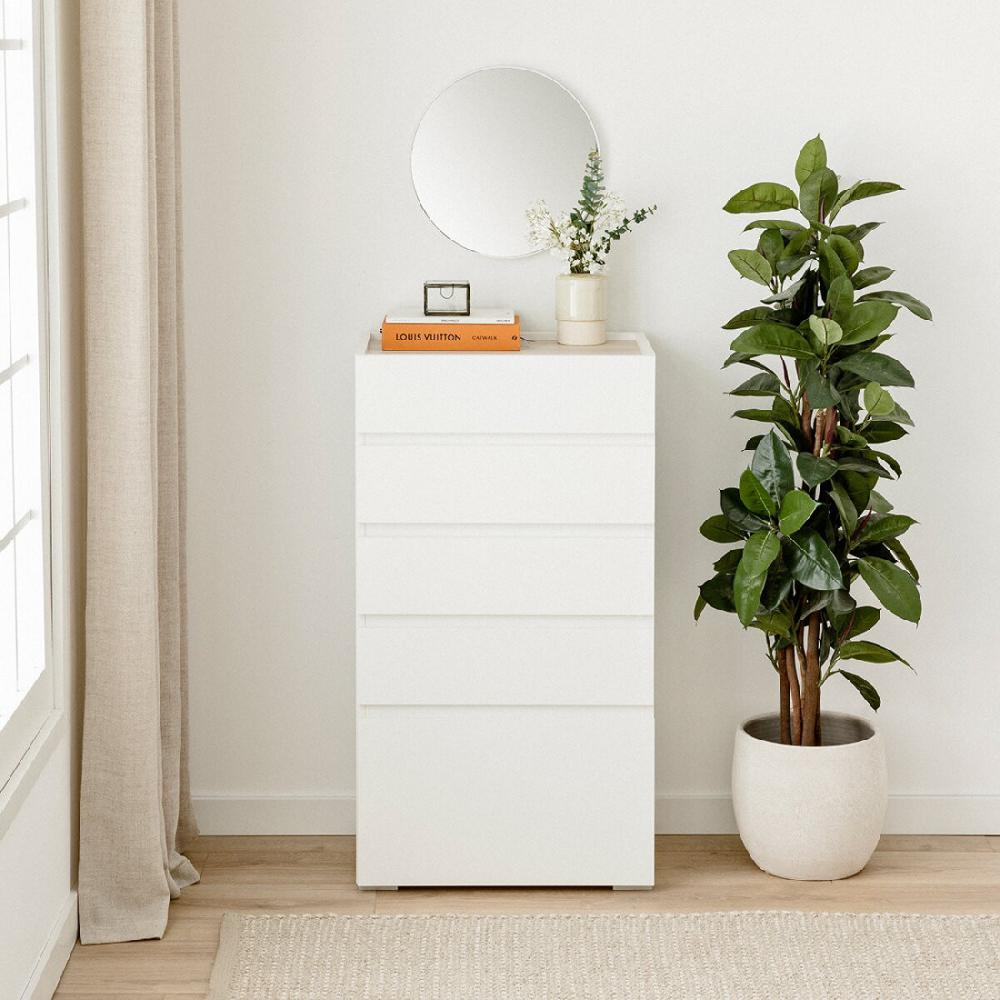 kenay home Sinfonier blanco 5 cajones