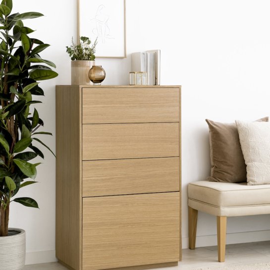 Kenay Home Sinfonier Roble 4 Cajones