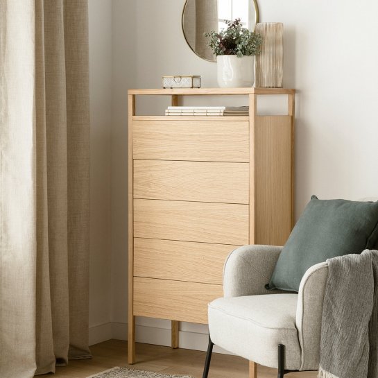 Kenay Home Sinfonier Roble 5 Cajones