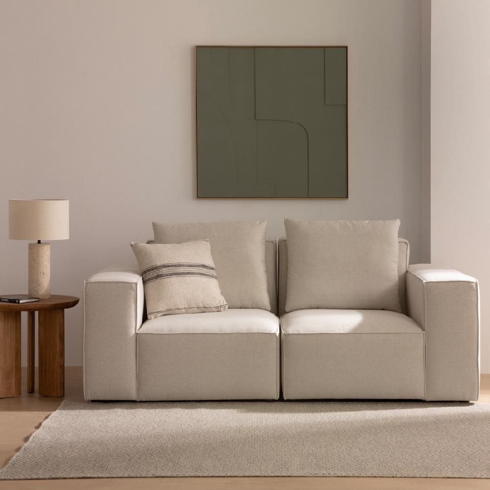 kenay home Sofá 2 plazas perla