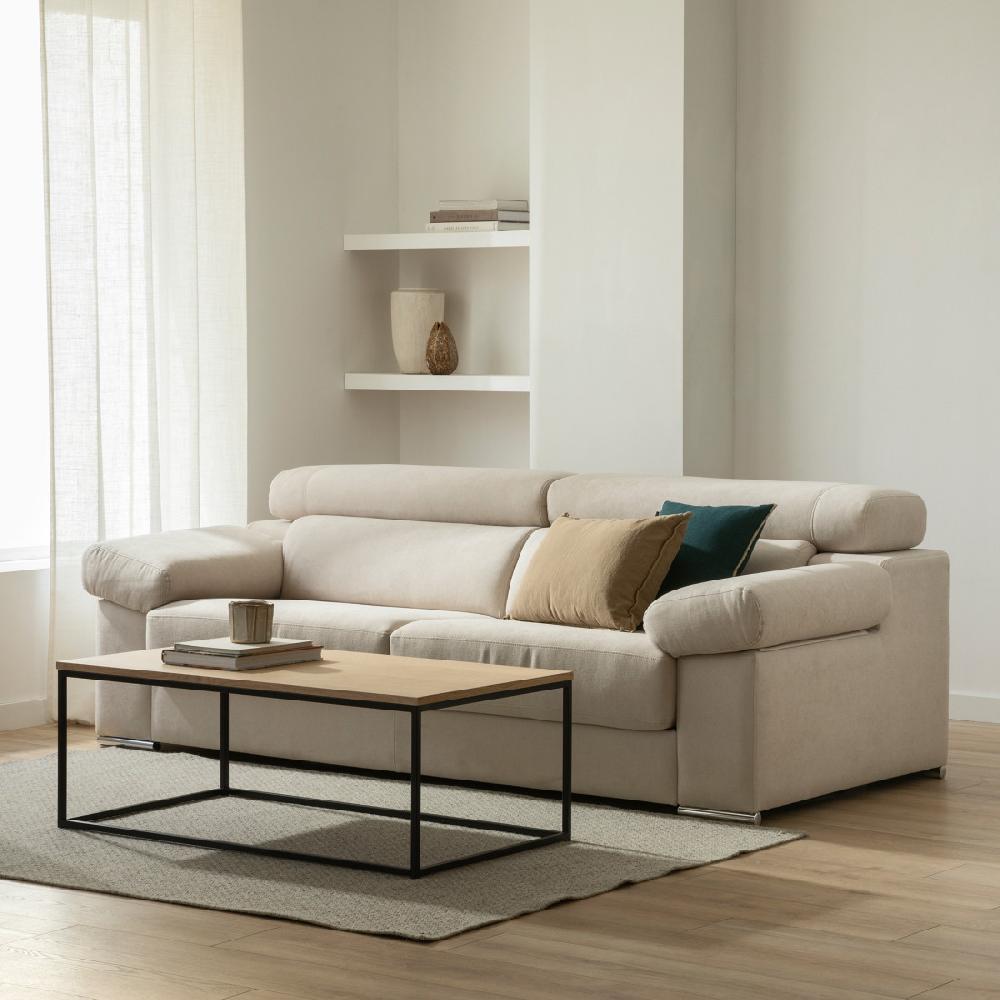 kenay home Sofá 3 5 plazas beige