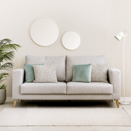 Kenay Home Sofá 3 Plazas Gris