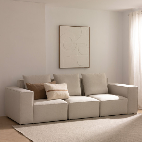 Kenay Home Sofá 3 Plazas Perla