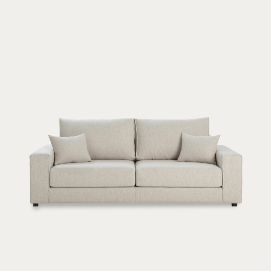 Kenay Home Sofá 3 Plazas Tapizado Beige