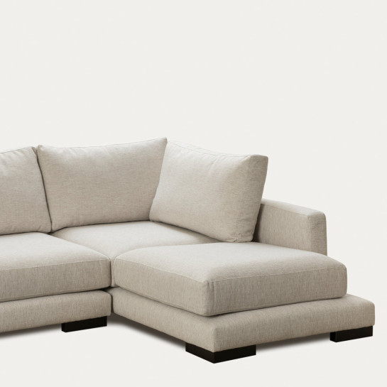 Kenay Home Sofá Beige Chaise Mediana Derecha