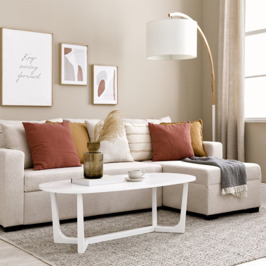 Kenay Home Sofá Cama Reversible Beige