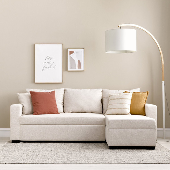 Kenay Home Sofá Cama Reversible Beige