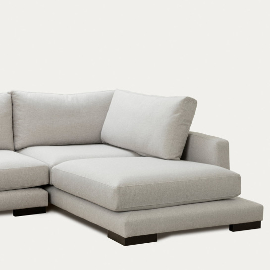 Kenay Home Sofá Chaise Grande Derecha Perla