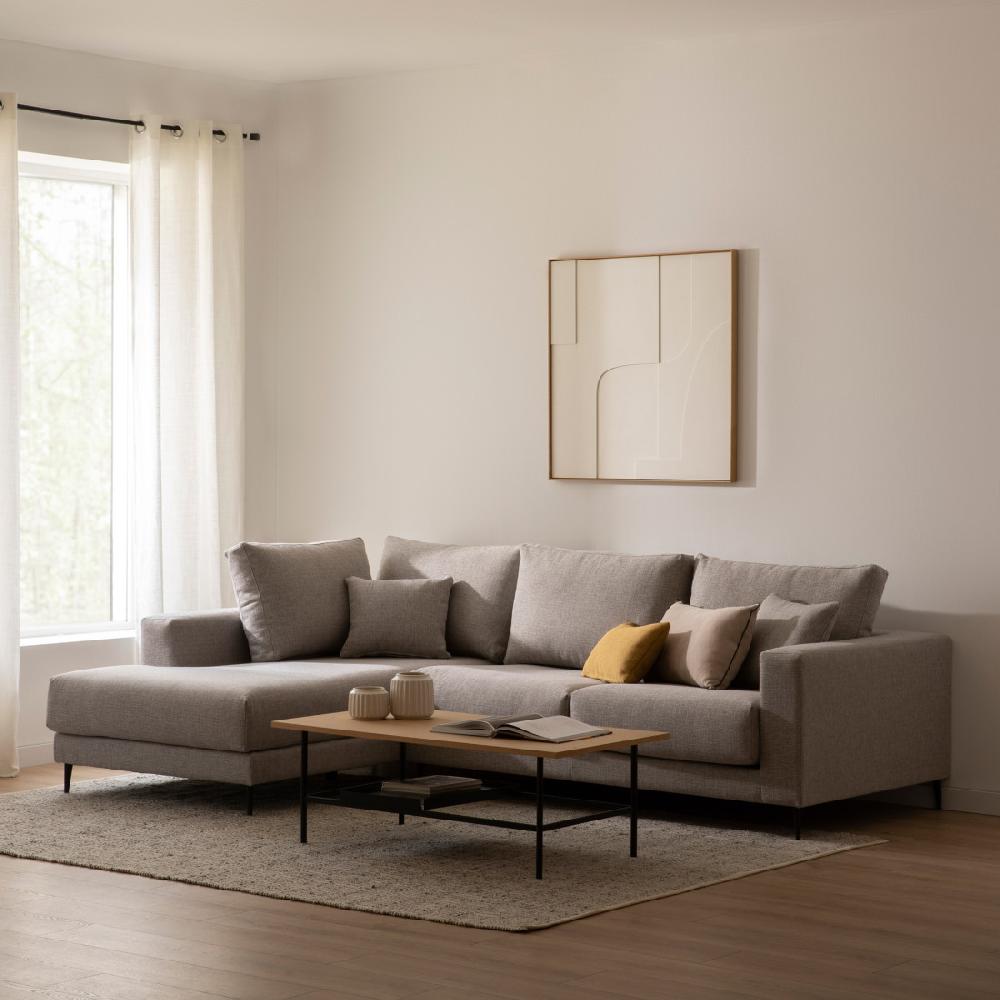 kenay home Sofá chaise izquierda perla