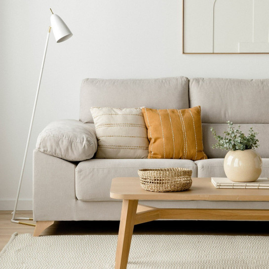 Kenay Home Sofá Con Arcón Chaise Derecha Perla