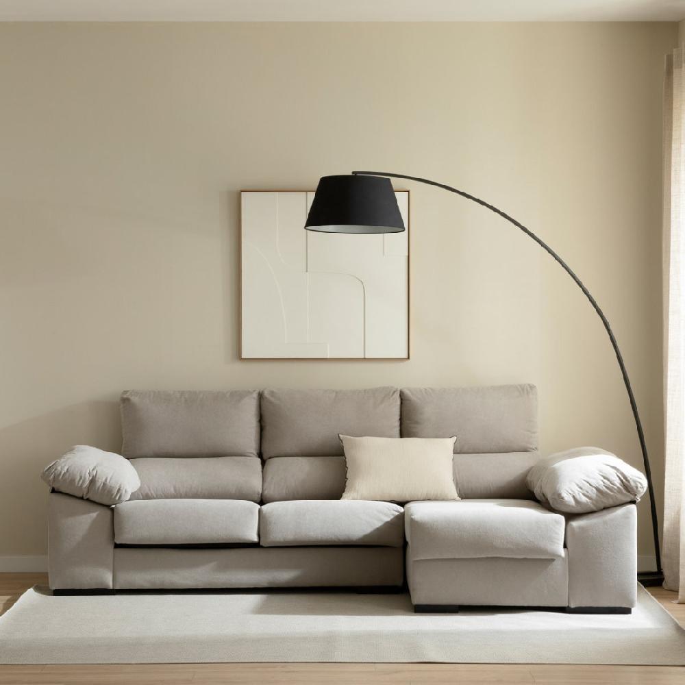kenay home Sofá con arcón chaise derecha perla