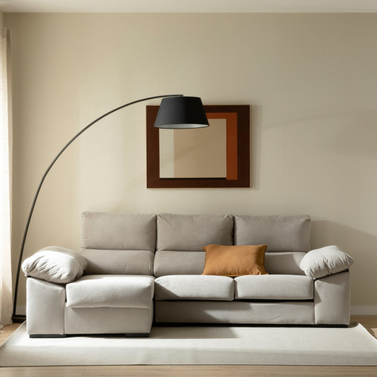 Kenay Home Sofá Con Arcón Chaise Izquierda Perla