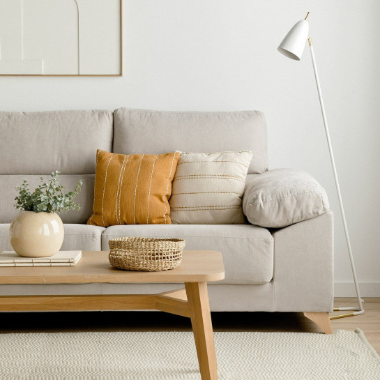 Kenay Home Sofá Con Arcón Chaise Izquierda Perla