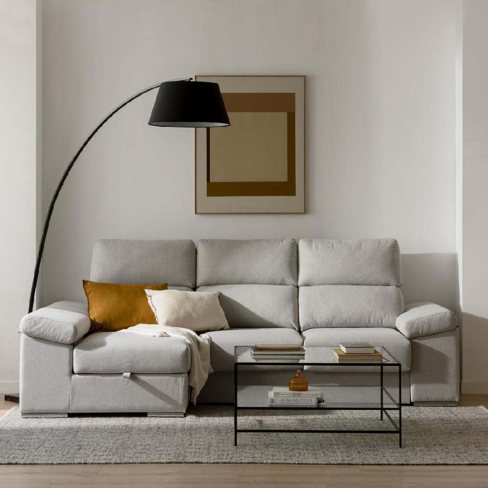 kenay home Sofá gris chaise izquierda