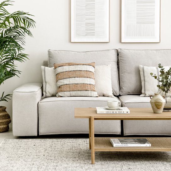 Kenay Home Sofá + Puf Personalizable