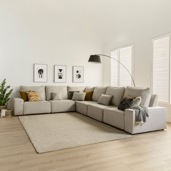 Kenay Home Sofá Rinconera 6 Plazas Personalizable
